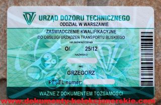Dyplomy czeladnicze, mistrzowskie, kursy UDT Dyplomy czeladnicze, mistrzowskie, kursy UDT