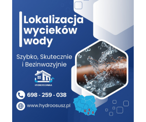 Lokalizacja przecieków wody Lokalizacja przecieków wody
