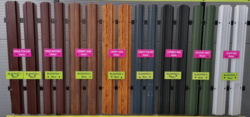 Sztachety metalowe - 6 wzorów 8 kolorów - I i II gatunek - Kolbuszowa - zdjęcie 2
