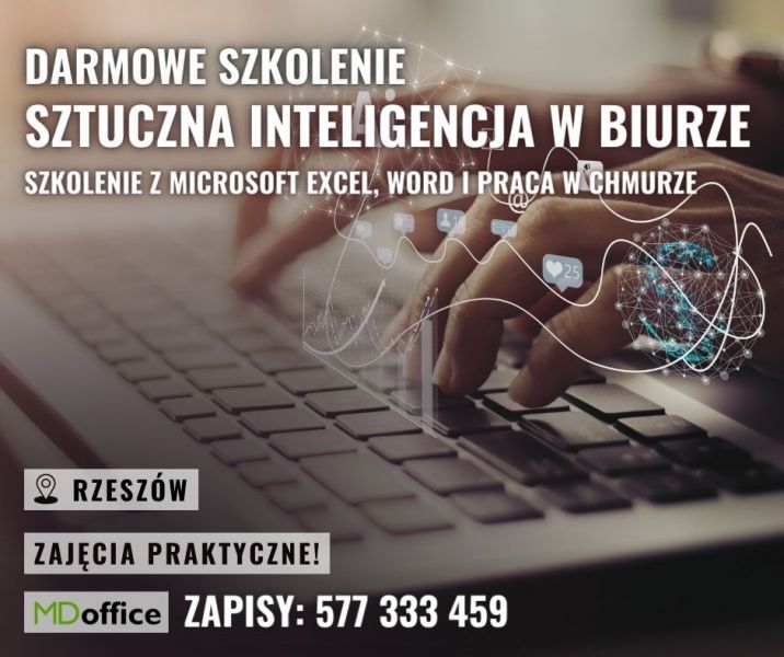 Sztuczna inteligencja w biurze - Bezpłatne szkolenie Rzeszów - zdjęcie 1