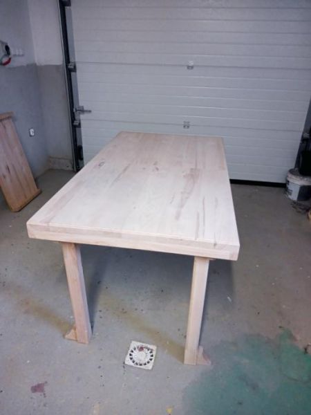 stół jesionowy z litego drewna - zdjęcie 1