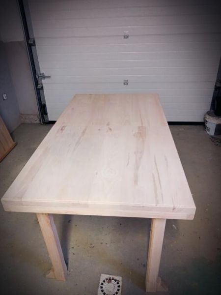stół jesionowy z litego drewna - zdjęcie 3
