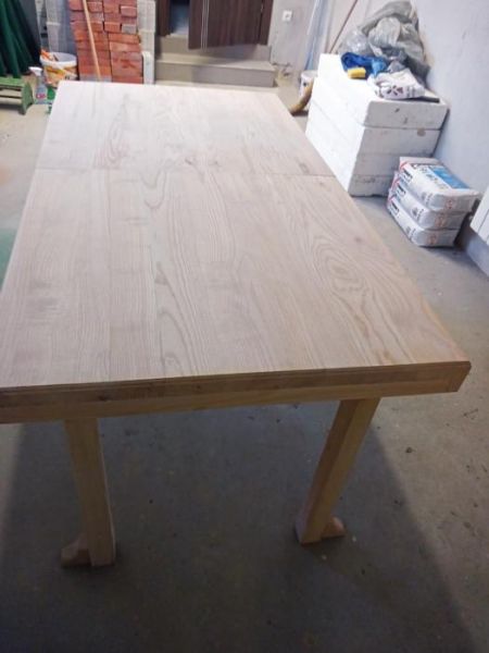 stół jesionowy z litego drewna - zdjęcie 4