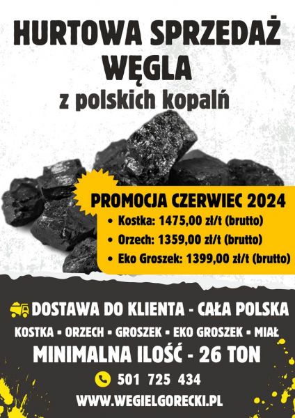 Hurt Węgiel / Polskie kopalnie/ Promocja czerwcowa - zdjęcie 1