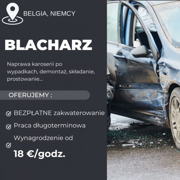 Blacharz samochodowy – naprawa karoserii w Belgii lub Niemczech - zdjęcie 1