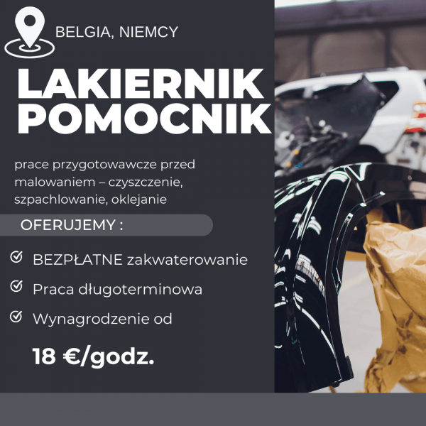 Lakiernik samochodowy / Pomocnik lakiernika - zdjęcie 1