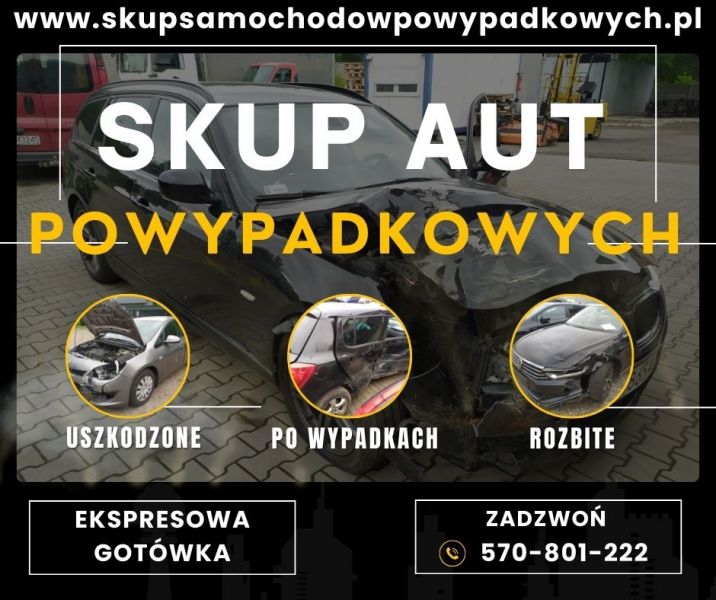 Skup Aut Powypadkowych, Uszkodzonych - Ekspresowa GOTÓWKA - zdjęcie 1