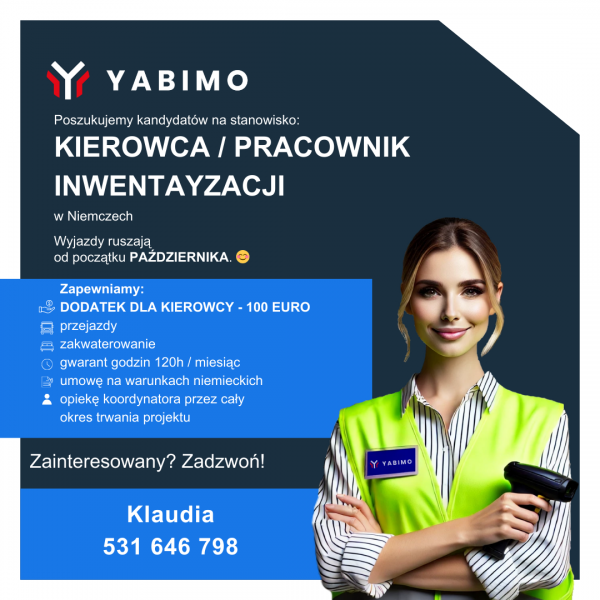 Kierowca - Pracownik inwentaryzacji - zdjęcie 1