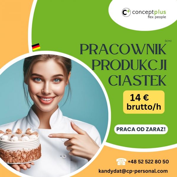 Pracownik produkcji (k/m) - pakowanie ciastek - Niemcy - zdjęcie 1