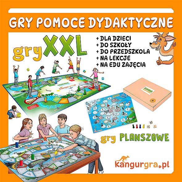 gry planszowe XXL pomoce dydaktyczne dla dzieci KangurGra.pl - zdjęcie 1