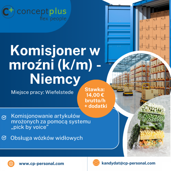 Komisjoner w mroźni (k/m) - Niemcy - zdjęcie 1