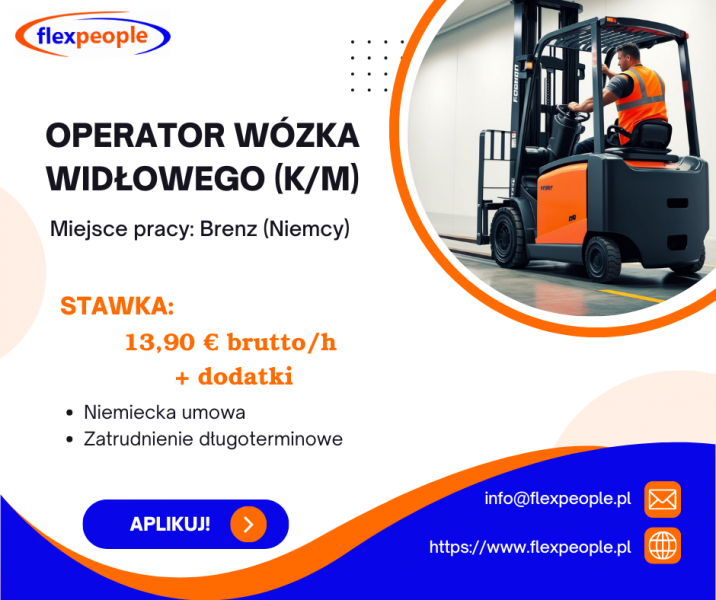 Operator wózka widłowego (k/m) - Niemcy - zdjęcie 1