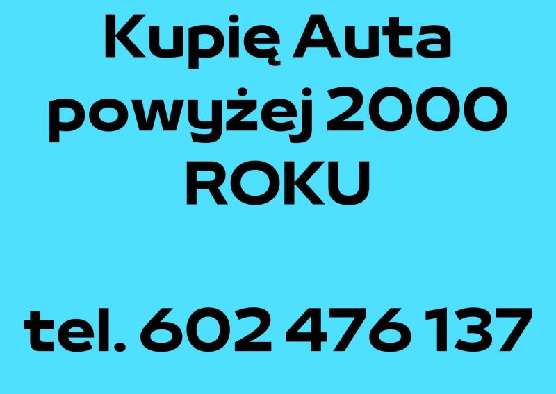 Kupię Auta powyżej 2000 roku - zdjęcie 1