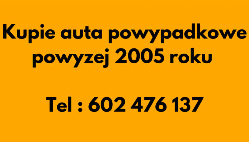 Kupie auta powypadkowe powyzej 2005 roku - zdjęcie 1