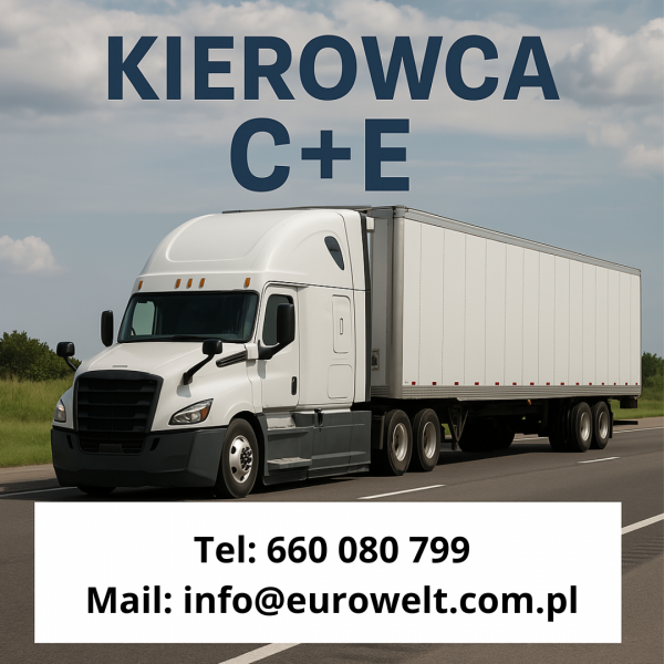 Niemcy/ Kierowca C+E/ system 2-2 - zdjęcie 1