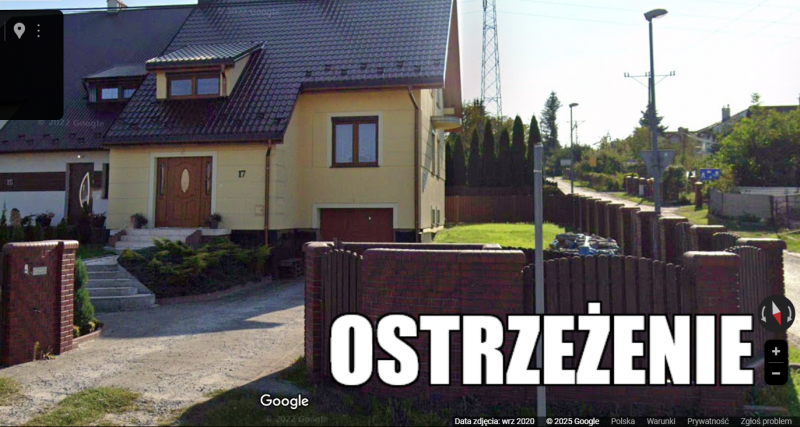 dom mieszkalny ostrzeżenie  - zdjęcie 1