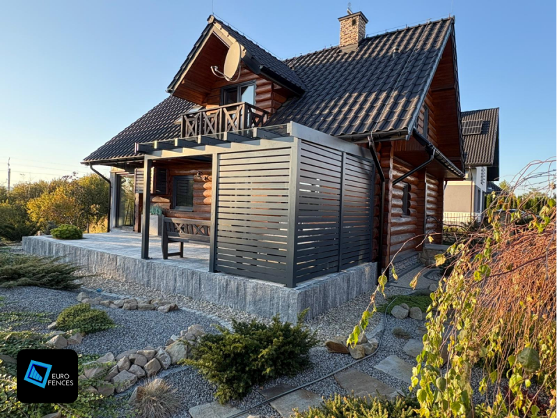 Zadaszenie tarasu, pergola aluminiowa na wymiar - Euro Fences - zdjęcie 2