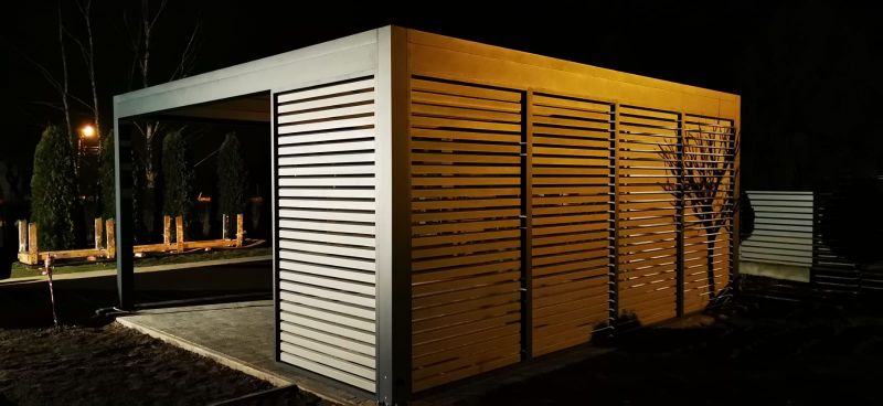 Zadaszenie tarasu, pergola aluminiowa na wymiar - Euro Fences - zdjęcie 10