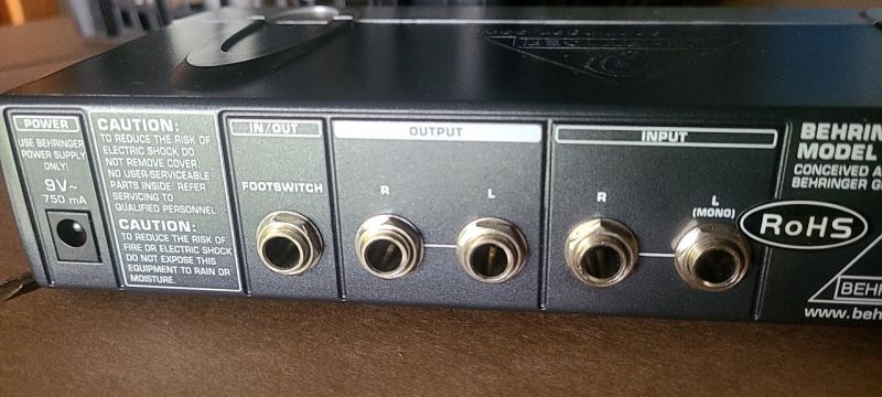 Behringer FEX800 Multiefekt procesor kamera pogłosowa echo - zdjęcie 5
