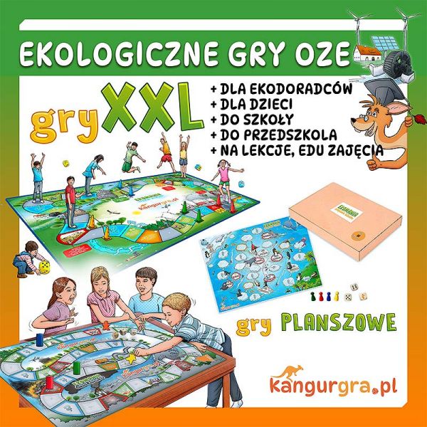 EKO GRY XXL dla dzieci OZE - czyste powietrze, energia, woda   - zdjęcie 1