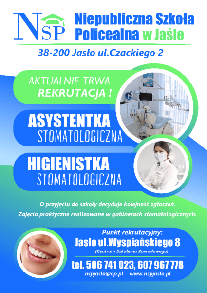 Zapraszamy na kierunek Higienistka Stomatologiczna czesne 0 zł  - zdjęcie 1