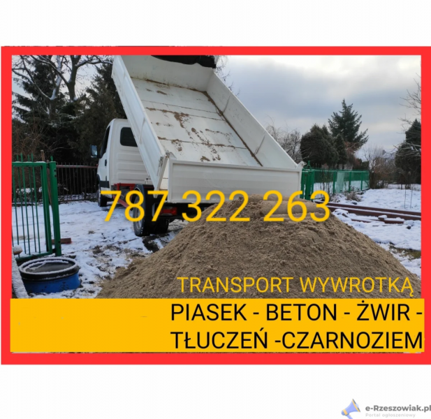 Kruszywa żwir kamień Piasek budowlany tel 787322263 Rzeszòw Tyczyn - zdjęcie 1