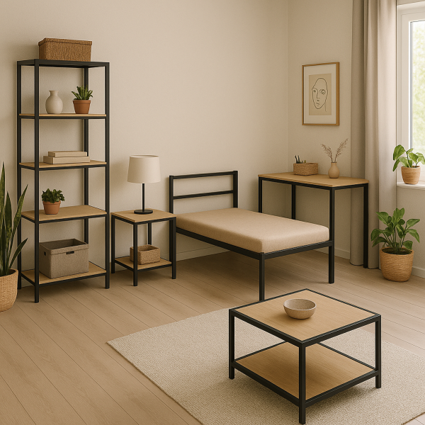 Zabudowa mikro apartamentów meble na wymiar projekt 3D - zdjęcie 3