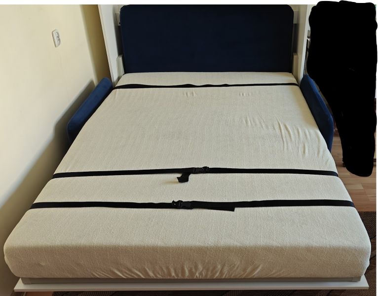  BED CONCEPT z sofą BC-18 140 Lenart Materac 140x200 - zdjęcie 5